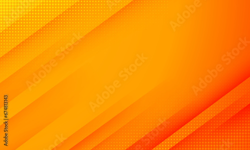 Abstract modern background gradient color. Orange and yellow gradient with halftone effect. photo