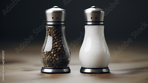 salt and pepper shakers on table