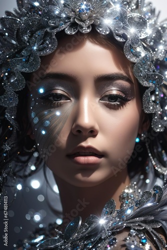 portrait of a woman with makeup