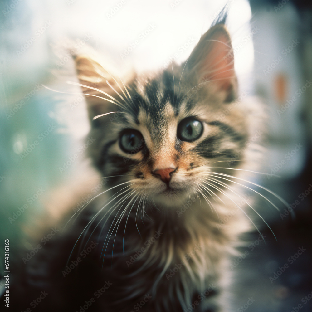chintanosuke pinhole photo of kitty cat.