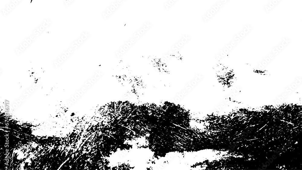 Obraz premium Rustic grunge vector texture with grain and stains. Abstract noise background. Weathered surface. Dirty and damaged. Detailed rough backdrop. Vector graphic illustration with transparent white. EPS10.