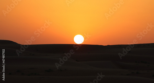 Couché de soleil - Oman