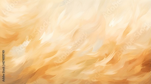 Close up of a Paint Texture in beige Colors. Artistic Background of Brushstrokes
