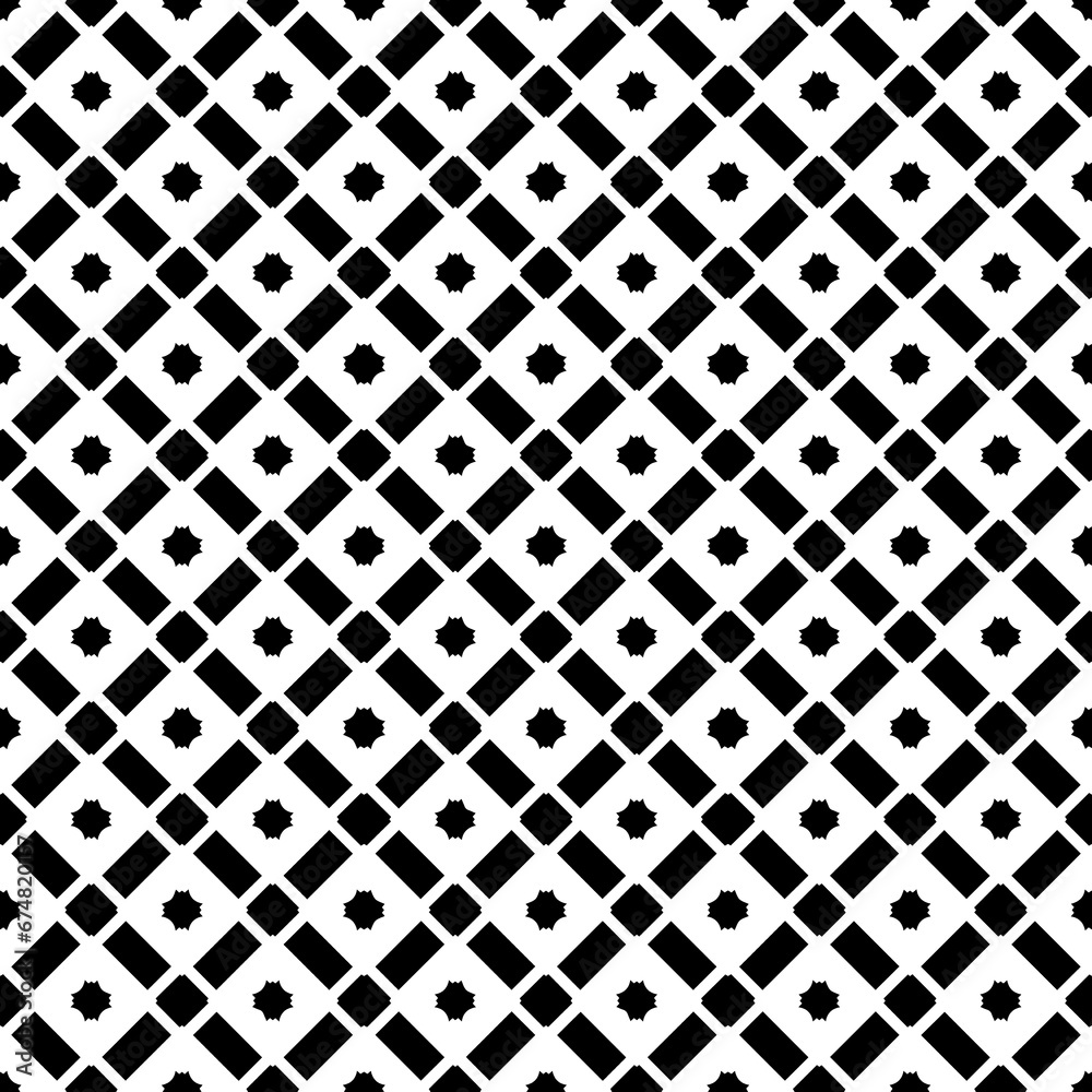 Black seamless abstract pattern. Overlay for background and backdrop. Ornamental design. PNG graphic illustration with transparent background.