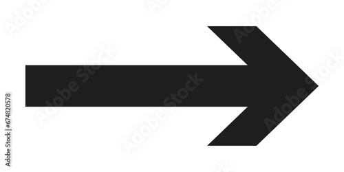 Simple arrow icon Directional symbols photo