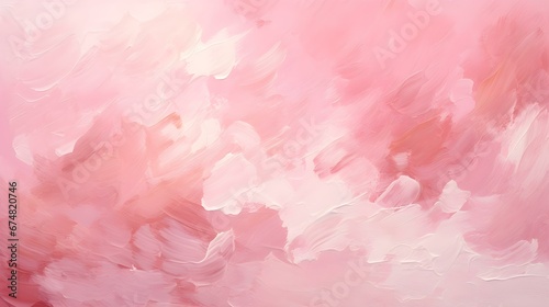 Close up of a Paint Texture in blush Colors. Artistic Background of Brushstrokes photo