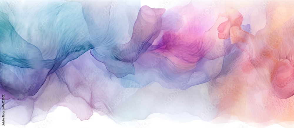 The abstract watercolor background features a beautiful pastel palette with flowing textures and a hand painted touch of gray