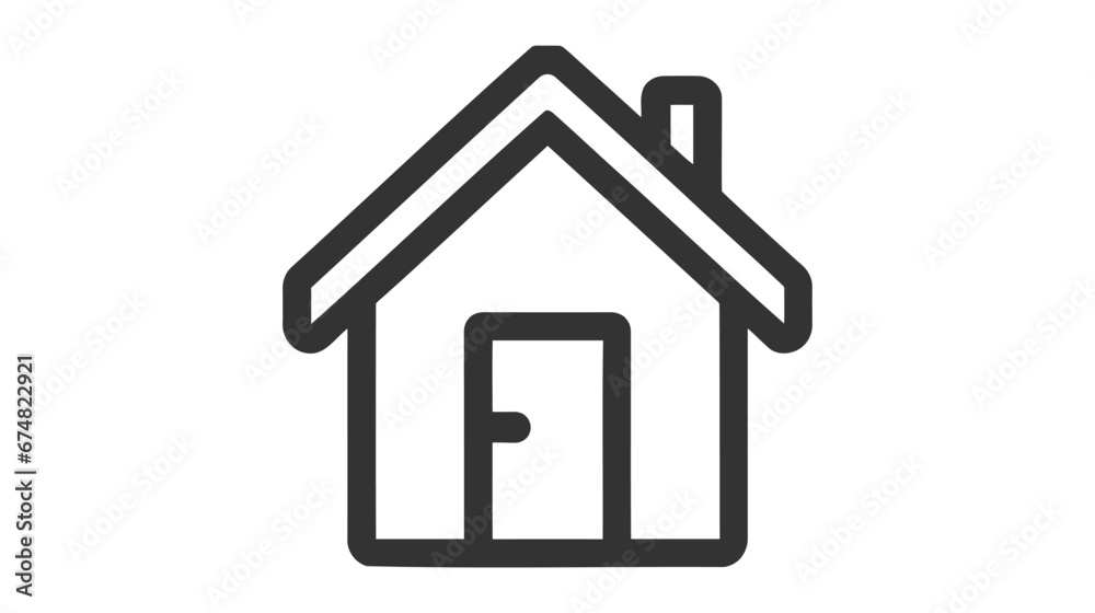 Minimal home icon - web homepage symbol - vector website sign Minimal home icon - web homepage symbol - vector website sign