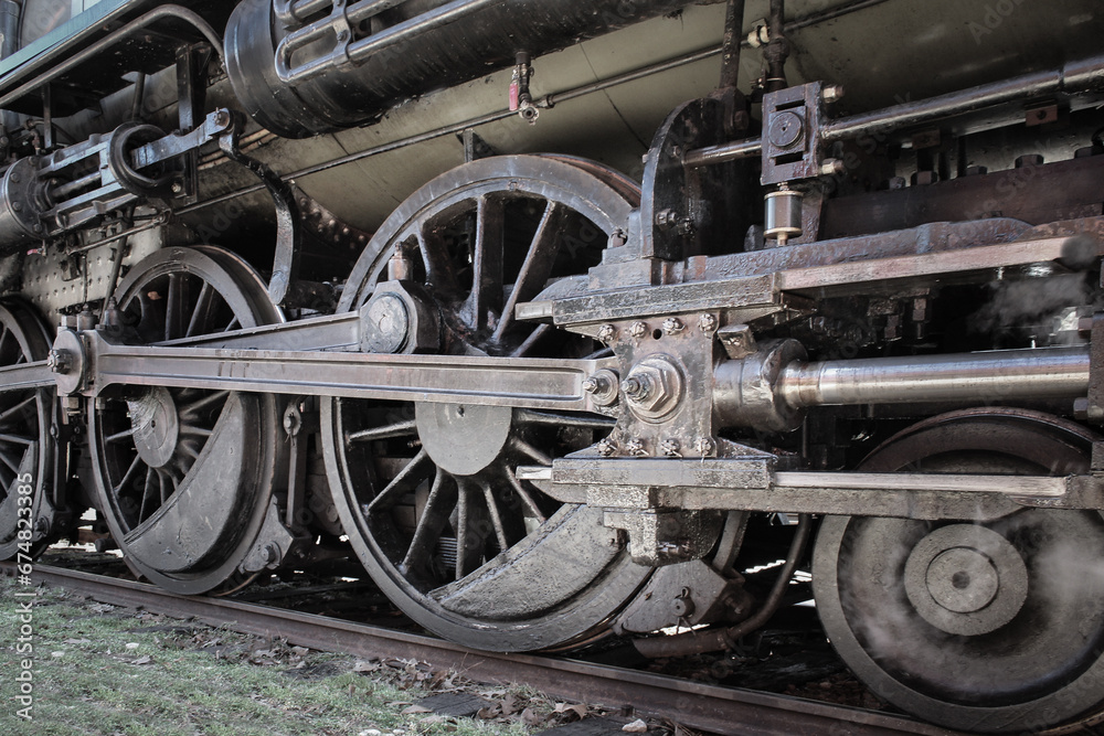 steam locomotive wheels