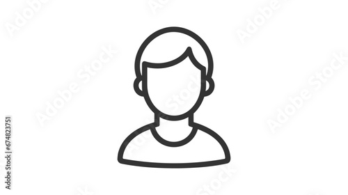 Person icon. Vector illustration isolated on white background © artisttop