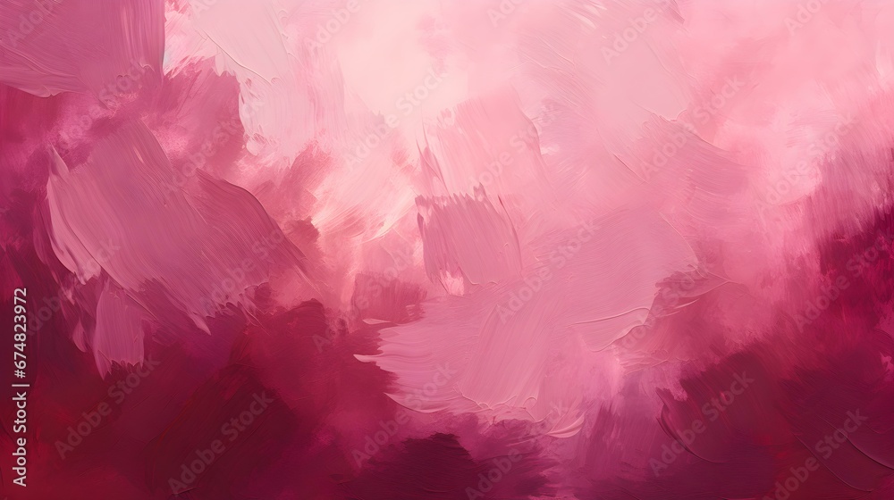 Close up of a Paint Texture in burgundy Colors. Artistic Background of Brushstrokes