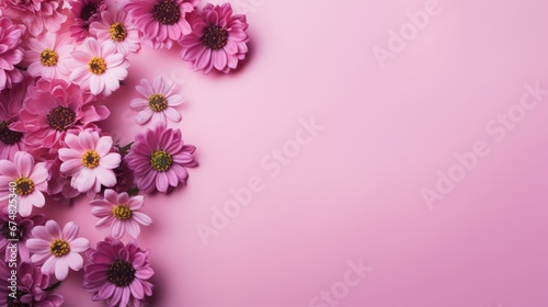 background with flowers for text festive.