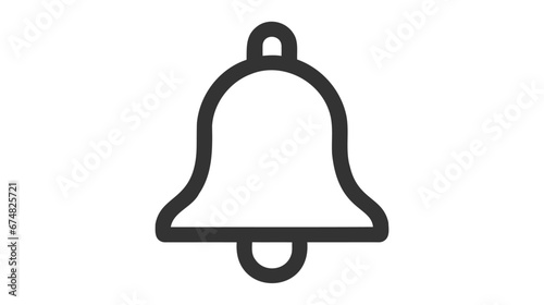 Notification bell icon. Outline style. notification bell vector icon for web design isolated on white background