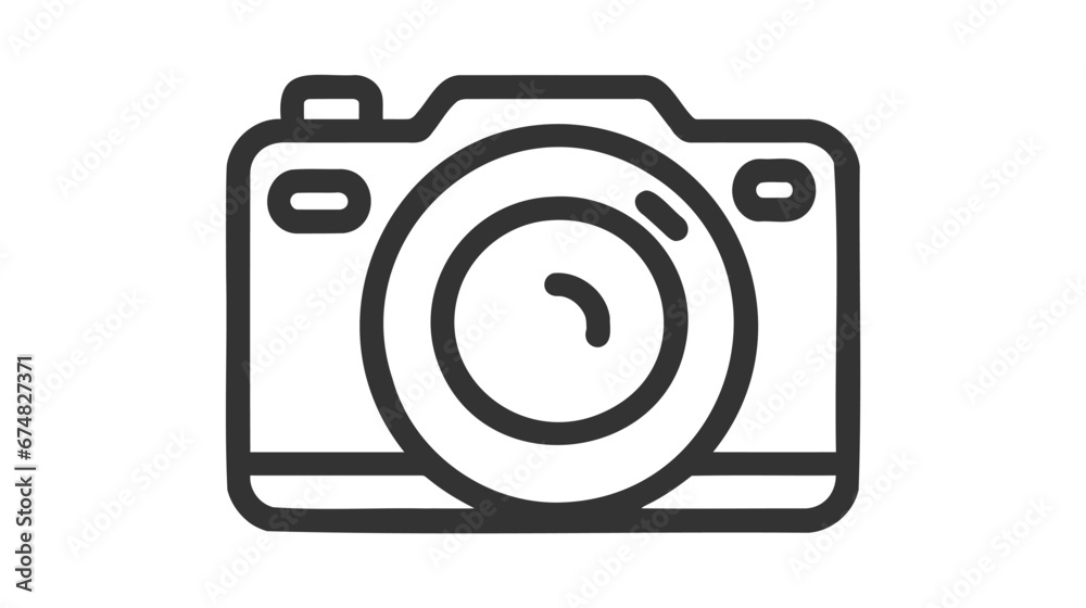 Photo camera vector icon on white background Photo camera vector icon on white background