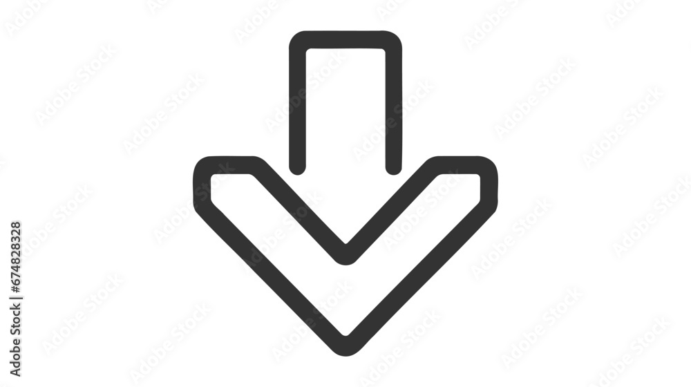 Download outline isolated vector icon on white backgound Download outline isolated vector icon on white backgound