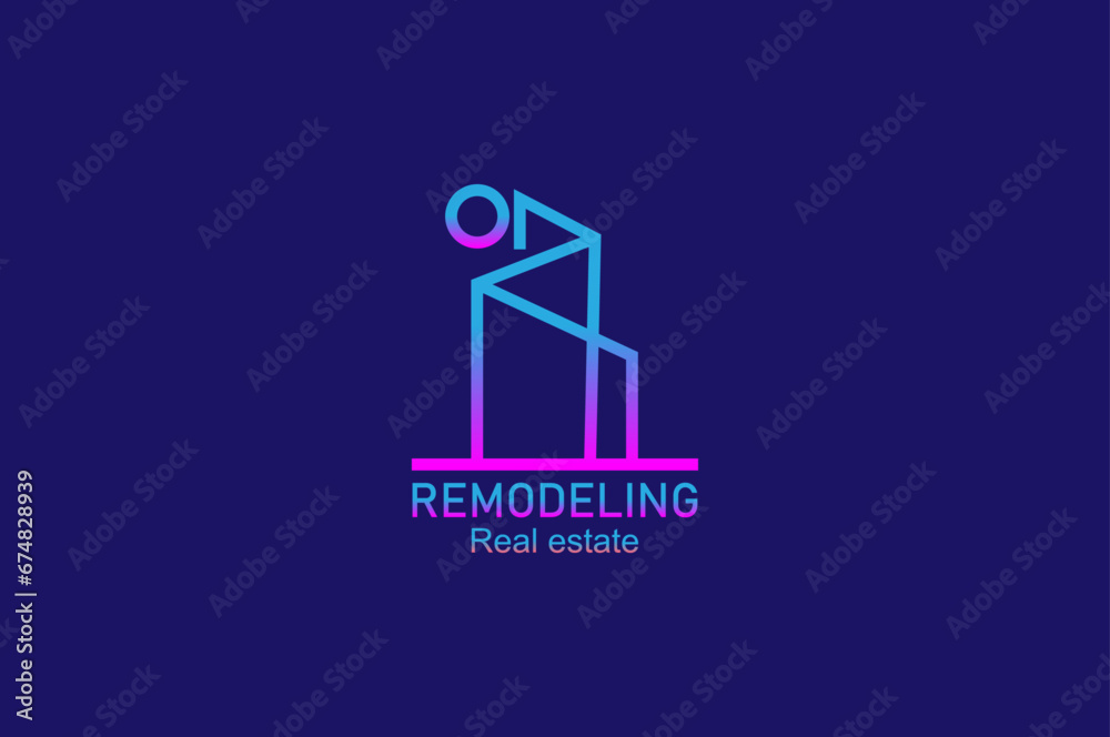 Luxury Building, home, real estate, logo design Luxury Building, home, real estate, logo design