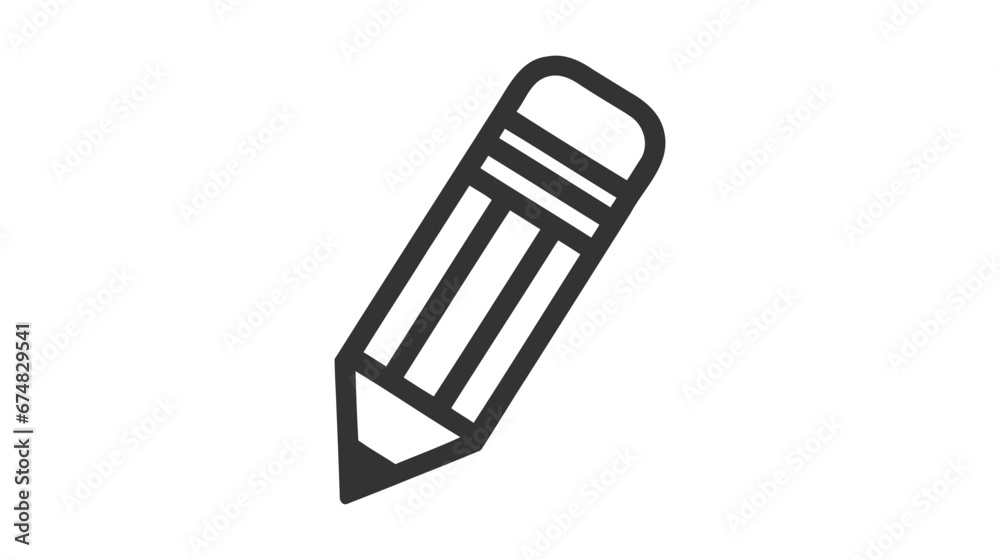 Edit vector icon. Pencil icon isolated on white background Edit vector icon. Pencil icon isolated on white background