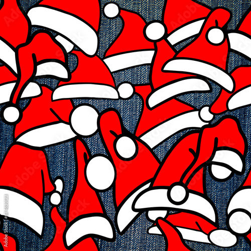Christmas Hat Santa pattern