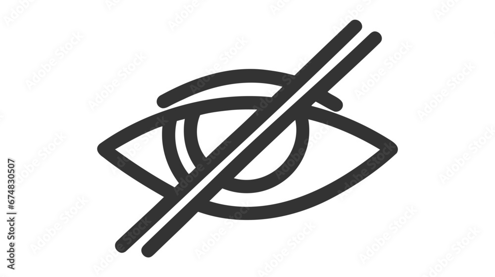 Show password icon, eye symbol. Vector vision hide from watch icon. Secret view web design element Show password icon, eye symbol. Vector vision hide from watch icon. Secret view web design element