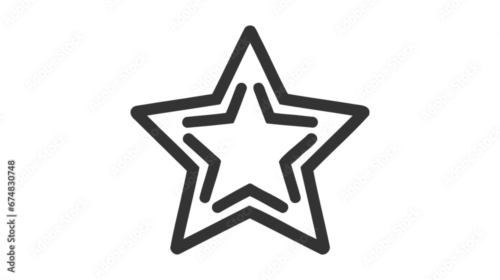 Star vector icon isolated on white background Star vector icon isolated on white background