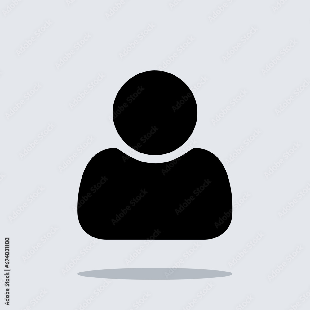 User icon vector. Profile symbol in trendy flat style. Profile vector icon illustration isolated on gray background User icon vector. Profile symbol in trendy flat style. Profile vector icon illustration isolated on gray background
