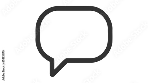 Talk bubble speech icon. Blank empty bubbles vector design elements.