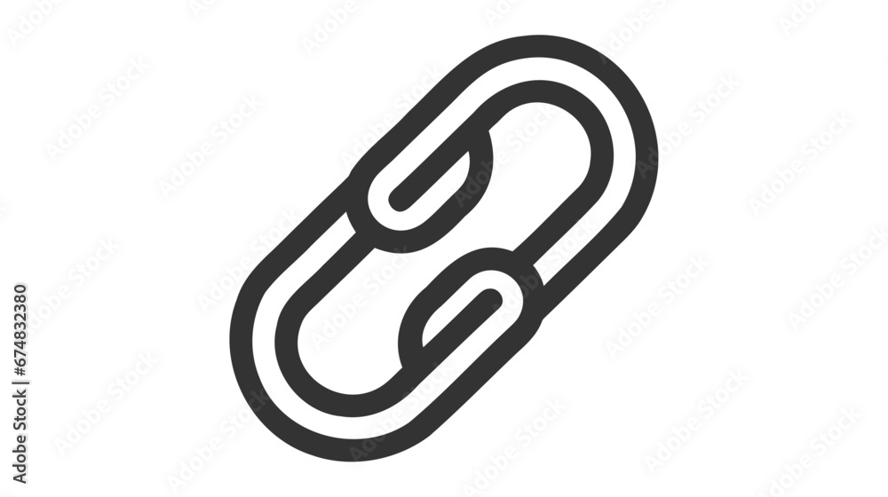 Link outline icon illustration- Vector icon on white background Link outline icon illustration- Vector icon on white background