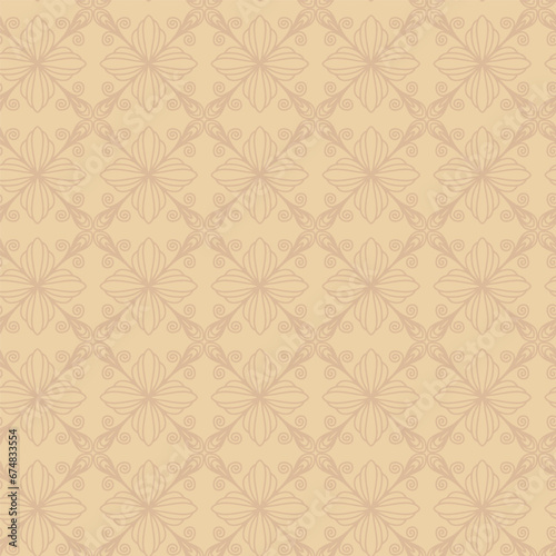 floral seamless pattern delicate design yellow golden 
