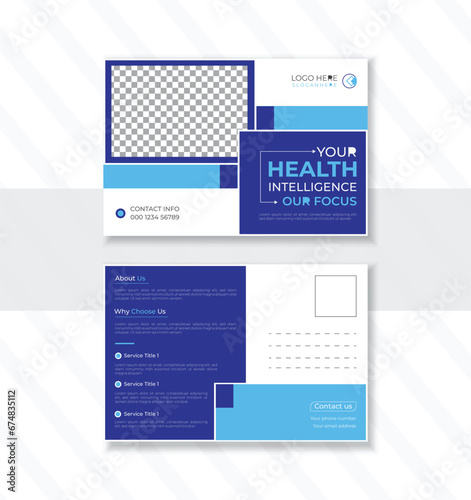  Modern business postcard design template
