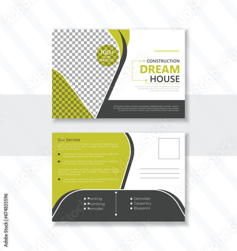  Modern business postcard design template