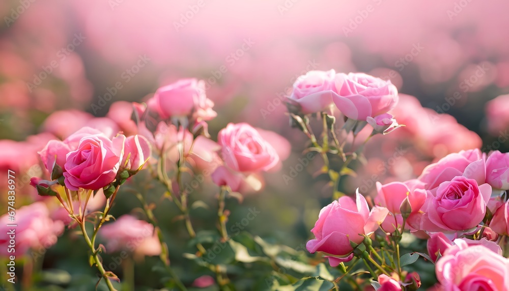 Rose flower in field with blur background Rose flower in field with blur background