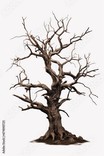 A picture of a dead tree with no leaves on it. Can be used to depict the concept of lifelessness or the changing seasons.