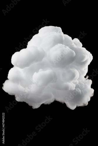 A cloud of white smoke on a black background. This image can be used to depict mystery, creativity, or a dramatic effect in various design projects