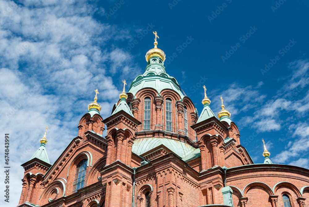 The Uspenski church, a Greek Orthodox cathedral in Helsinki