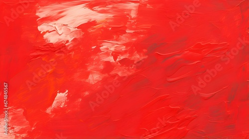 Close up of a Paint Texture in red Colors. Artistic Background of Brushstrokes