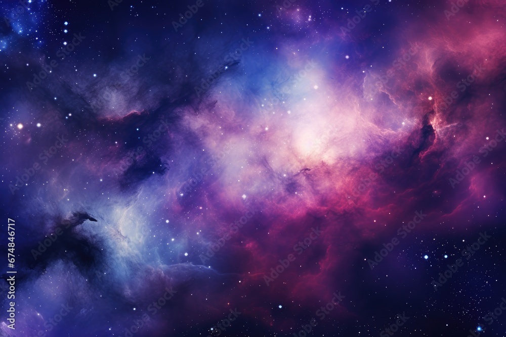 Abstract space and galaxy background with starts