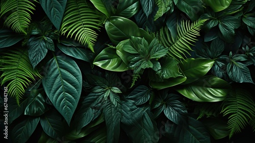 Tropical leaves  Wallpaper and background for presentations and slides