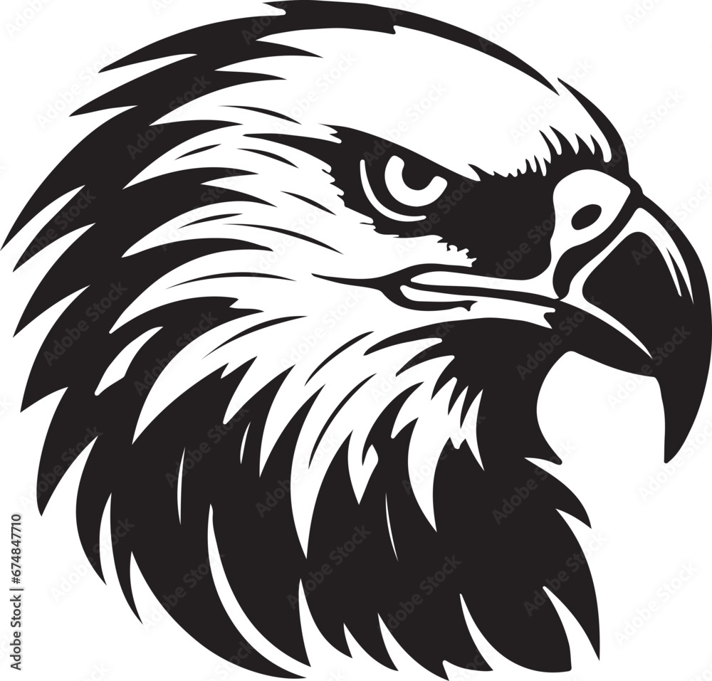 Eagle silhouette black and white logo template animal tattoo symbol and sign Eagle silhouette black and white logo template animal tattoo symbol and sign