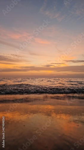 Traumhafter Sonnenuntergang am Meer T  rkei Kumk  y   Urlaub 