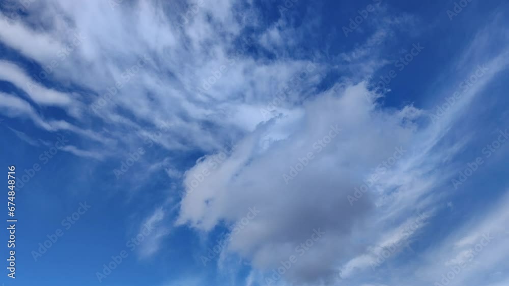 Very strange cirrus clouds circulating in the sky in the afternoon Very strange cirrus clouds circulating in the sky in the afternoon