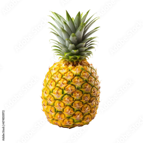 Pineapple Exotic Fruit, Isolated