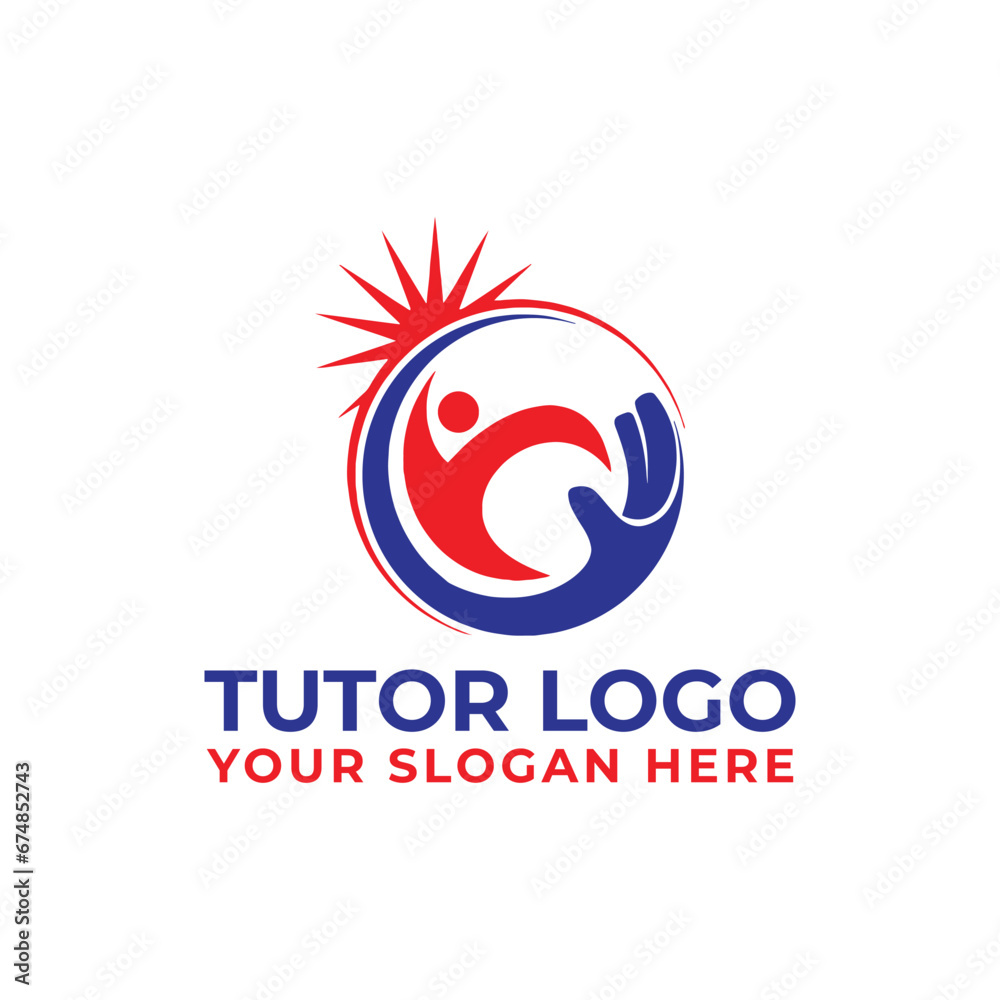 study tutorial logo design vector