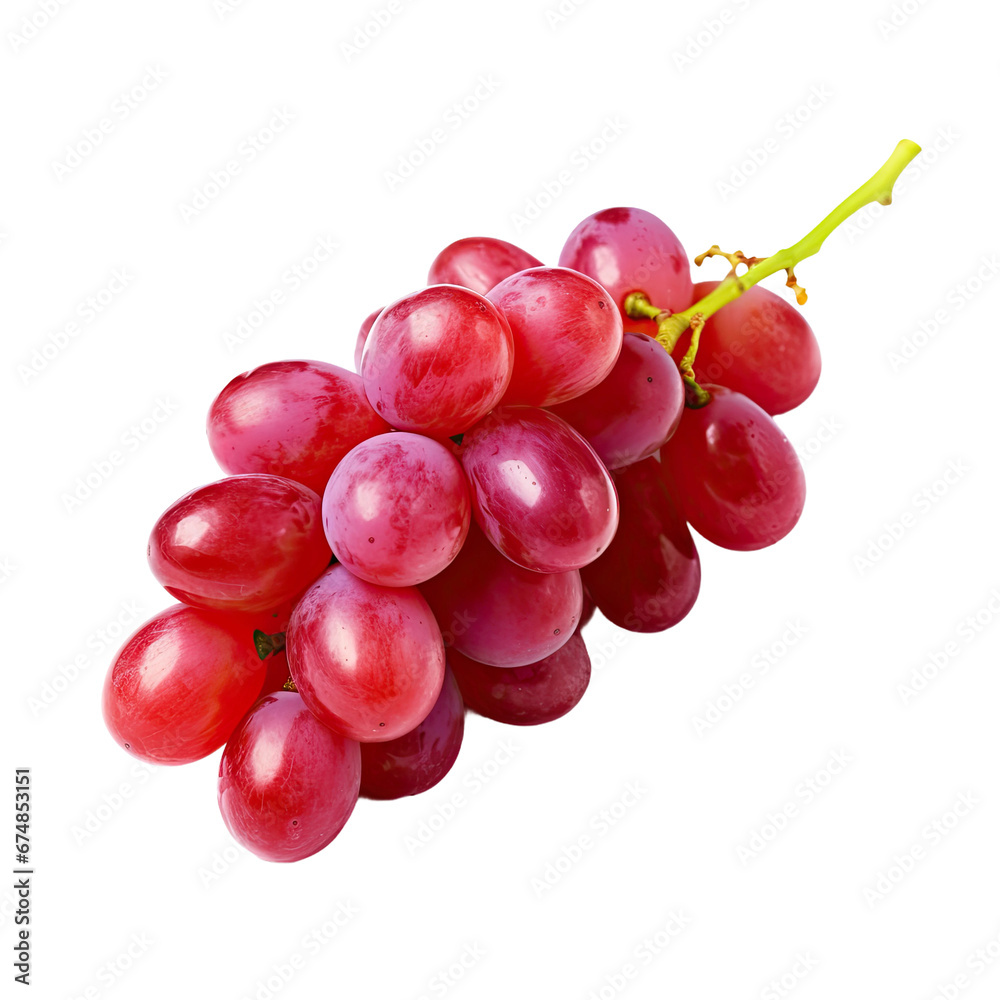 Fototapeta premium Red Grapes Isolated
