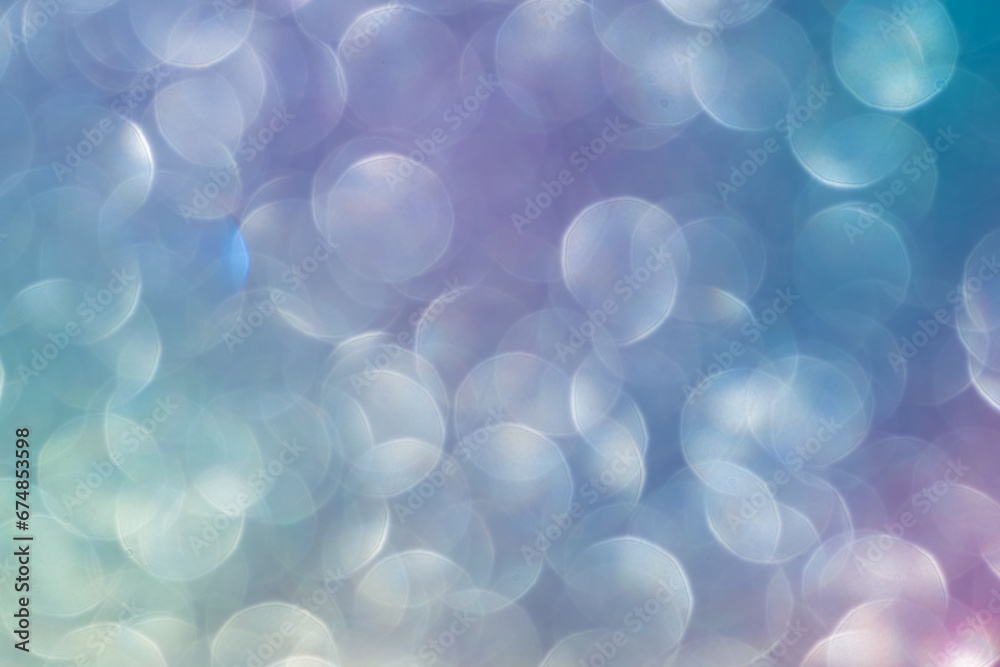 neutral shaped structured blue and purple background with bokeh effect
