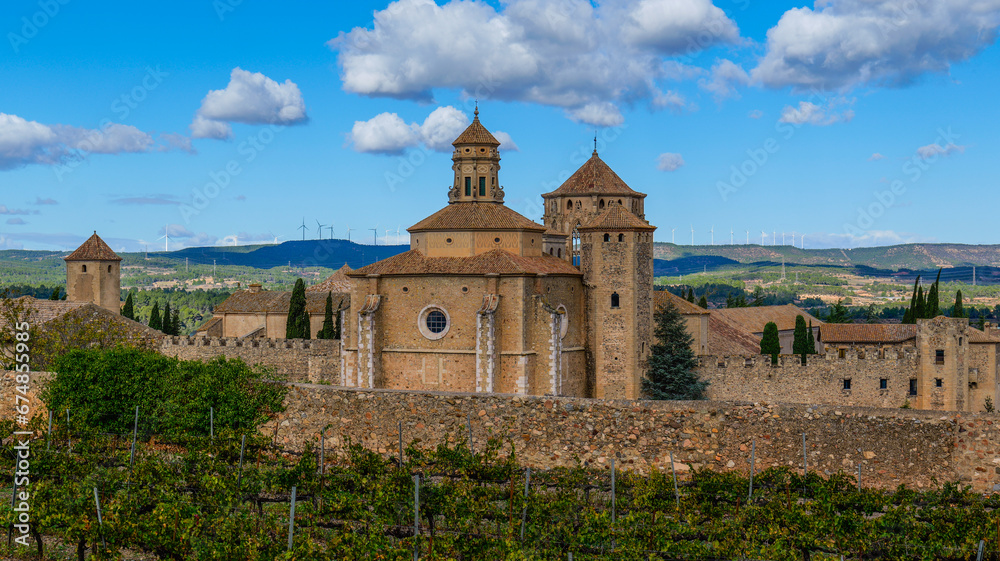 Historical and ancient cathedral in the spanish countryside