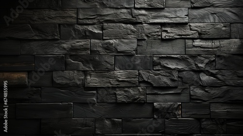 Grey bricked wall for presentations