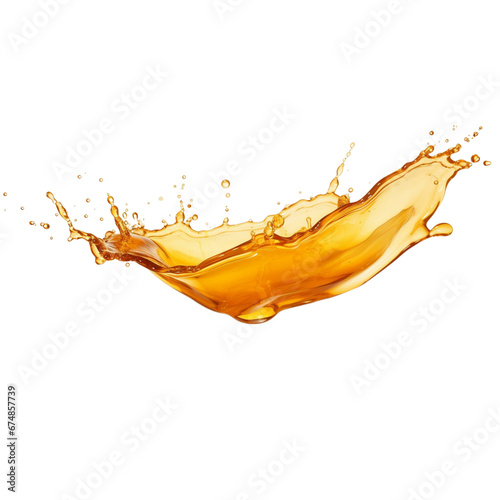 honey splash isolated on transparent