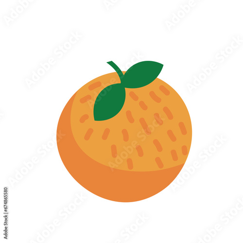 Chinese New Year tangerine on white background