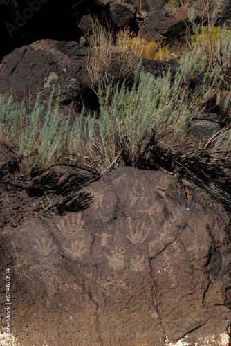 Petroglyphs at Piedras Marcadas Canyon, Albuquerque, NM
