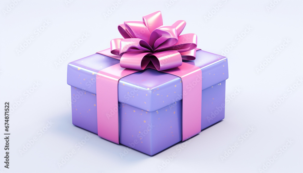 A 3d gift box A 3d gift box
